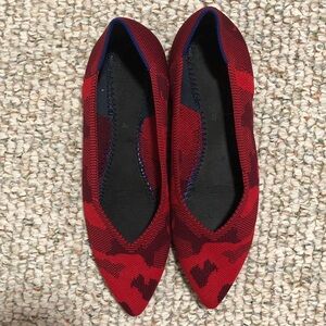 Rothy Red Camo “The Point” Size 10
